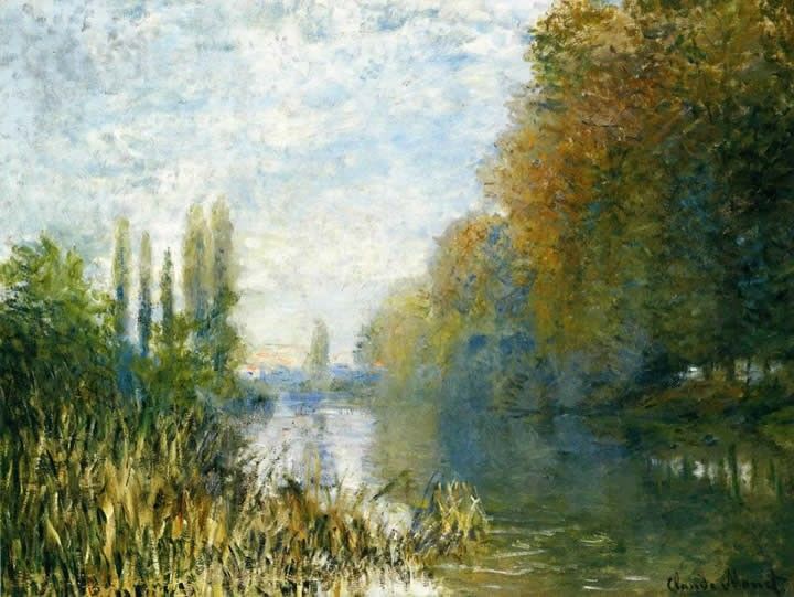 Claude Monet The Banks of The Seine in Autumn
